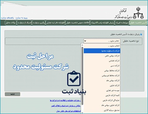 مراحل ثبت شرکت مسئولیت محدود